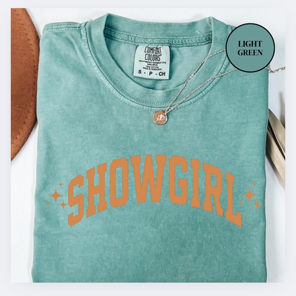 Comfort Colors Tops - NEW Showgirl Shirt Graphic Tee, Comfort Colors, Oversized Shirt S-3X